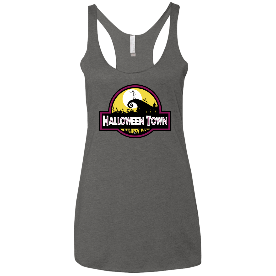 T-Shirts Premium Heather / X-Small Halloween Town Women's Triblend Racerback Tank
