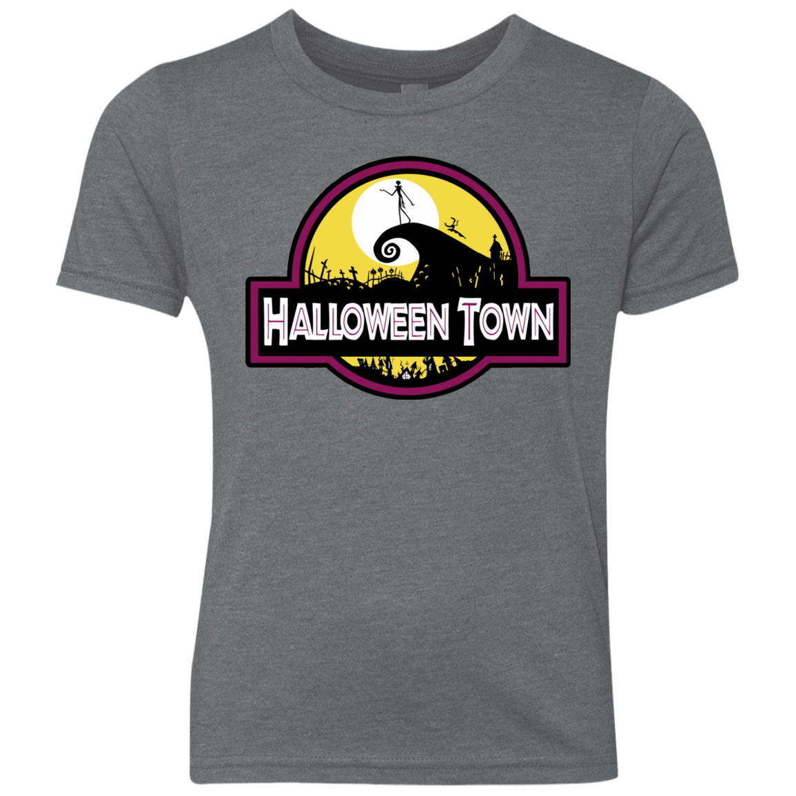 T-Shirts Premium Heather / YXS Halloween Town Youth Triblend T-Shirt
