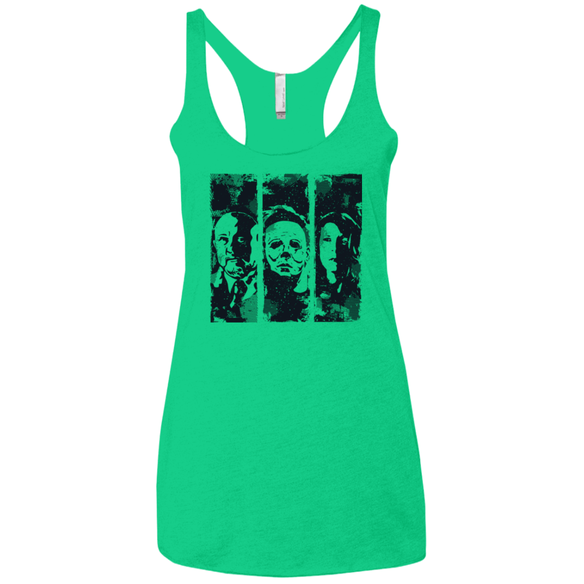 T-Shirts Envy / X-Small HALLOWEEN Women's Triblend Racerback Tank