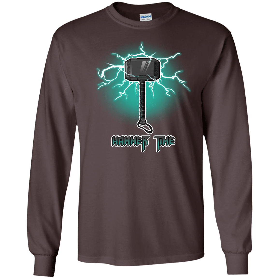 T-Shirts Dark Chocolate / S Hammer Time Men's Long Sleeve T-Shirt