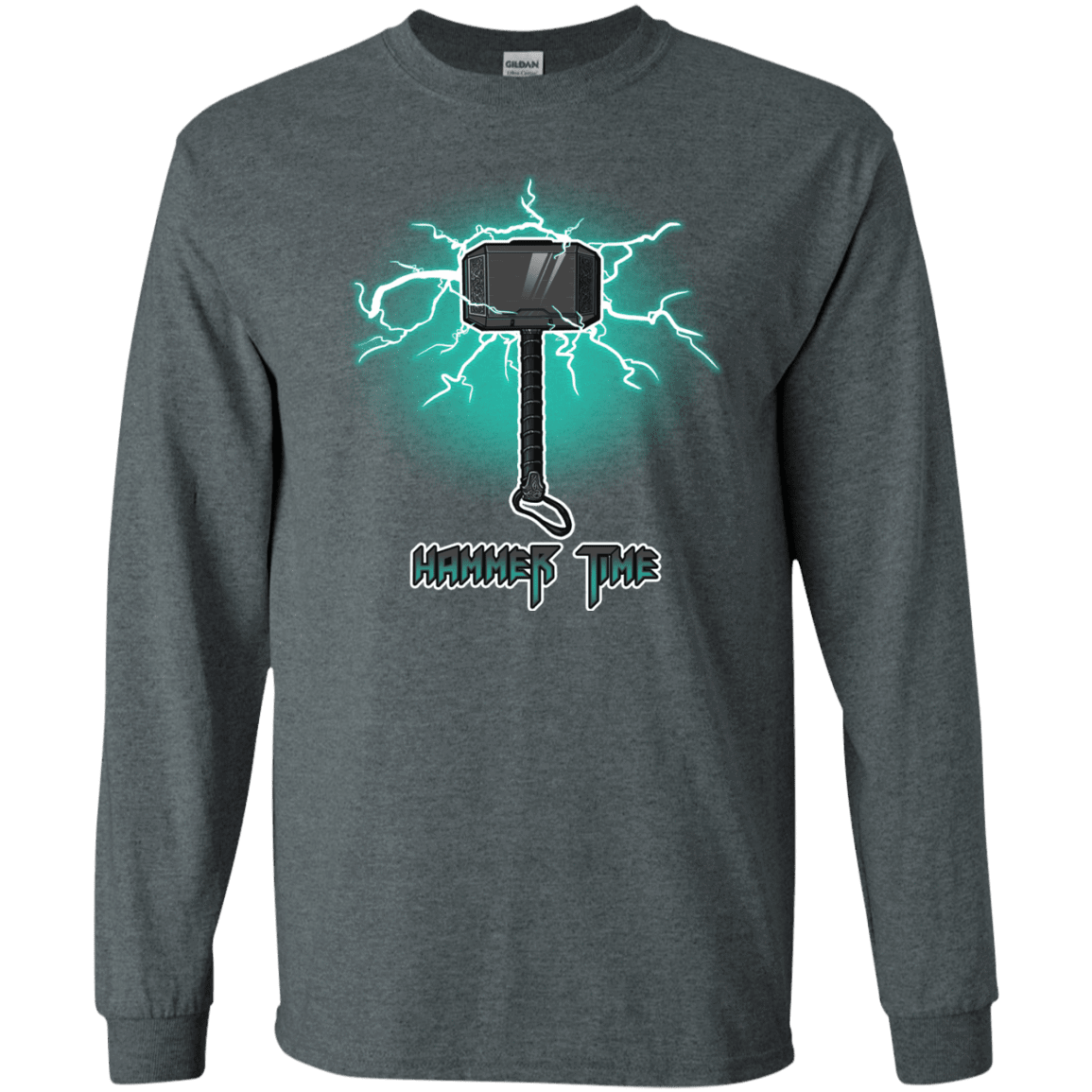 T-Shirts Dark Heather / S Hammer Time Men's Long Sleeve T-Shirt