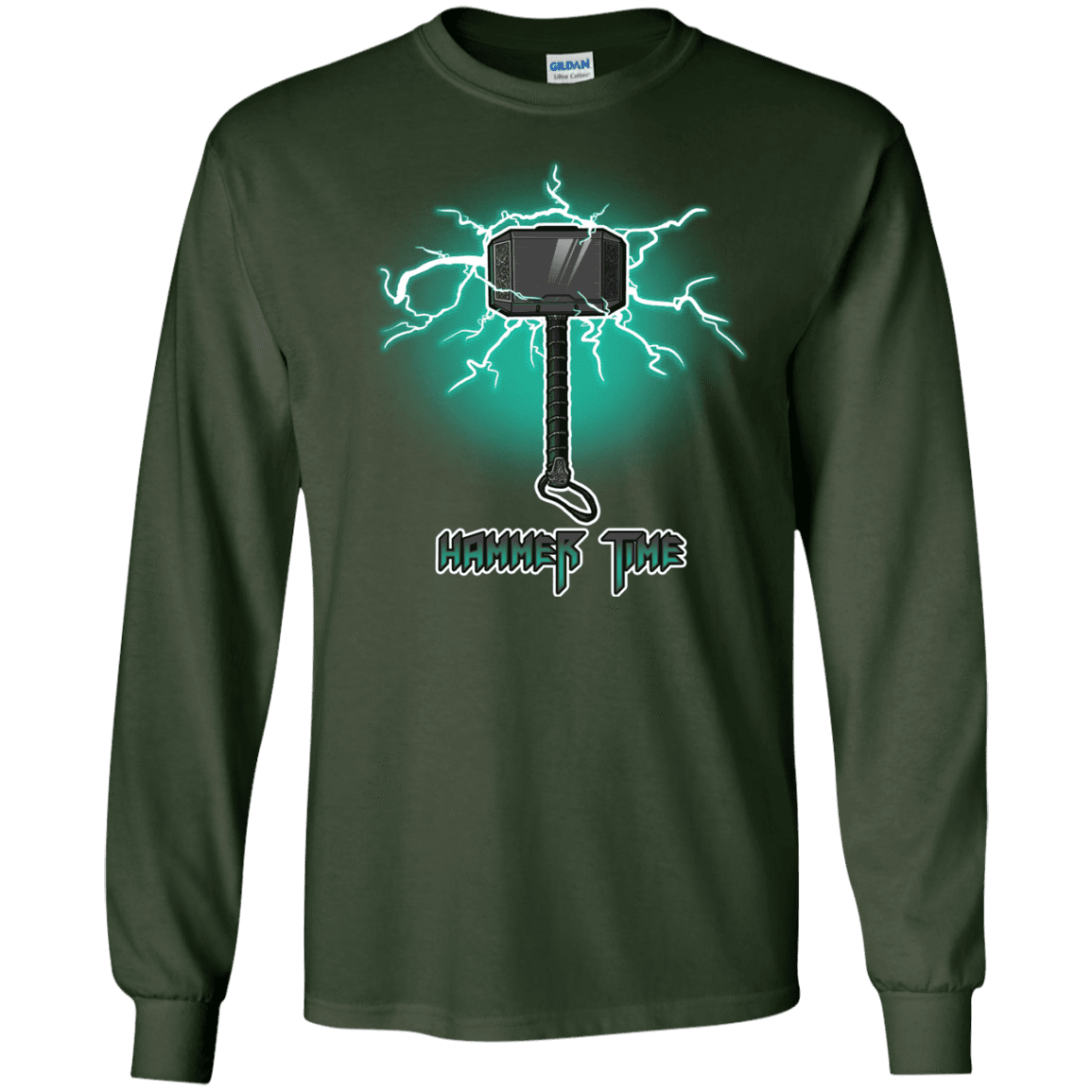 T-Shirts Forest Green / S Hammer Time Men's Long Sleeve T-Shirt