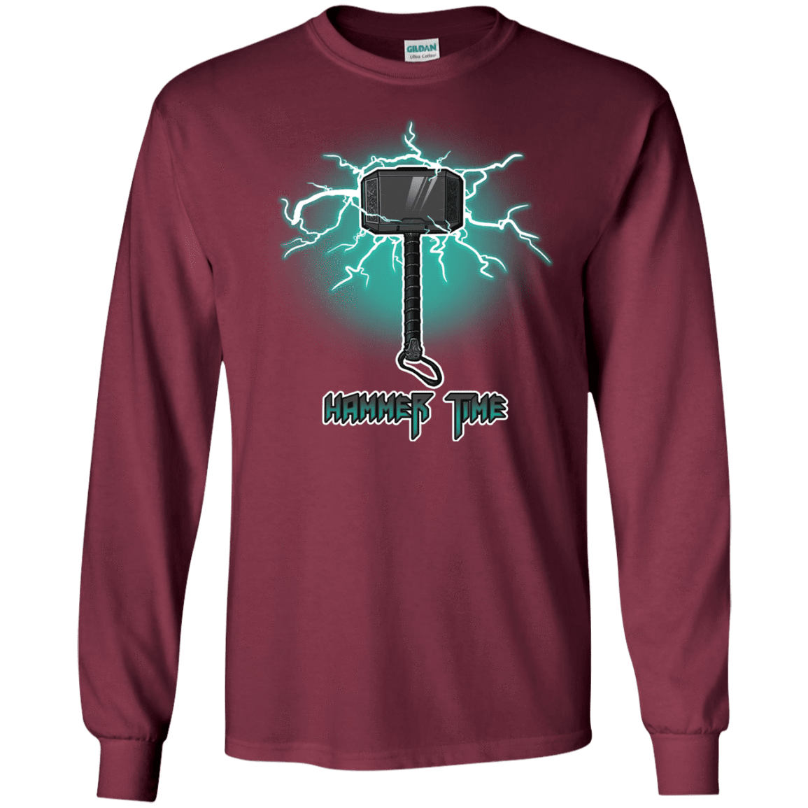 T-Shirts Maroon / S Hammer Time Men's Long Sleeve T-Shirt