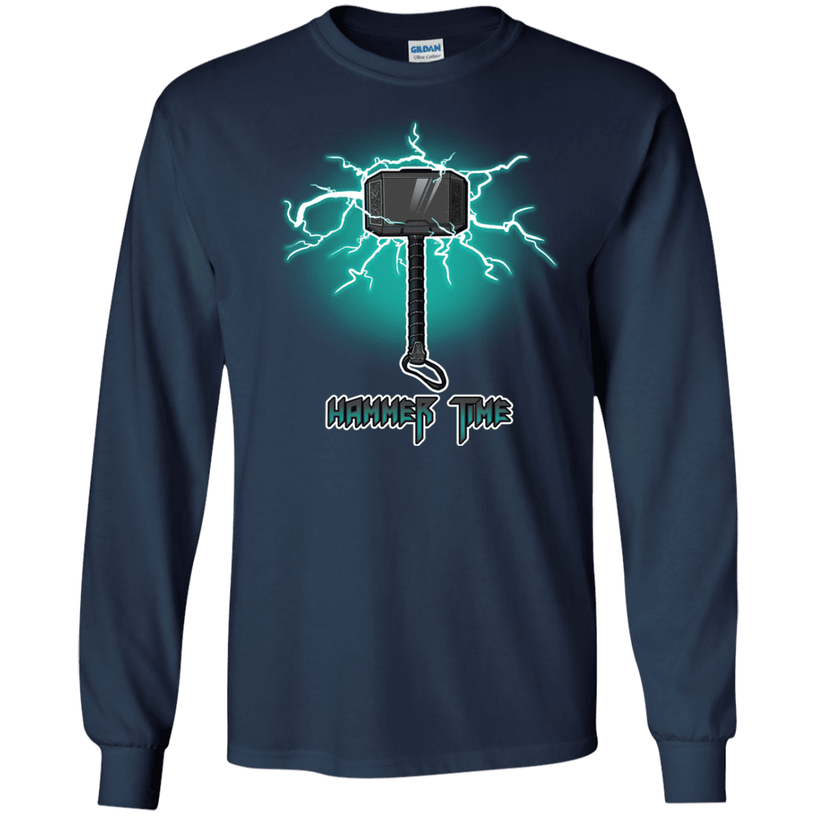 T-Shirts Navy / S Hammer Time Men's Long Sleeve T-Shirt