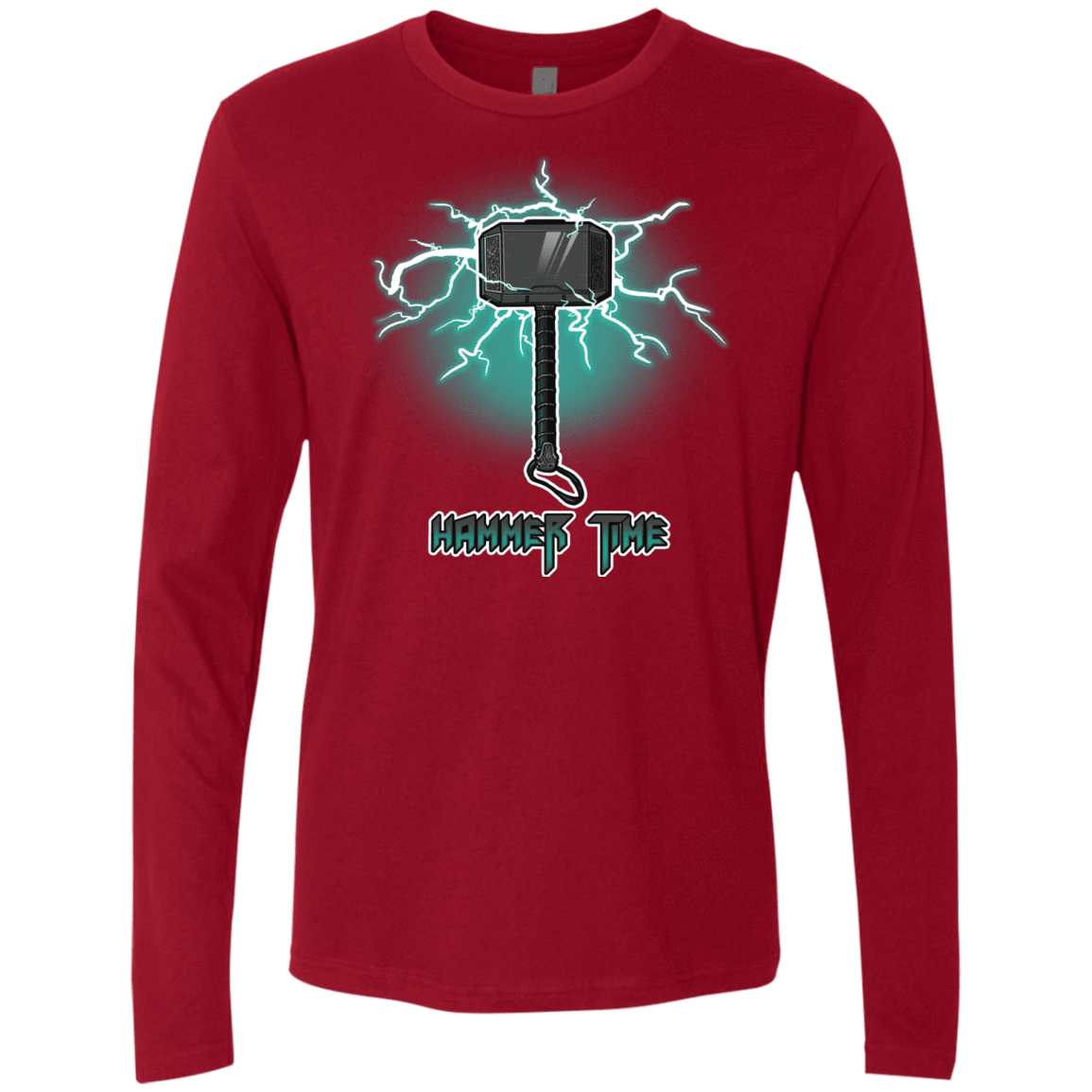 T-Shirts Cardinal / S Hammer Time Men's Premium Long Sleeve