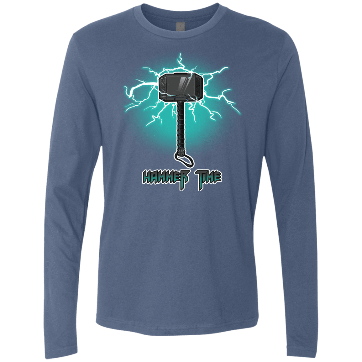 T-Shirts Indigo / S Hammer Time Men's Premium Long Sleeve