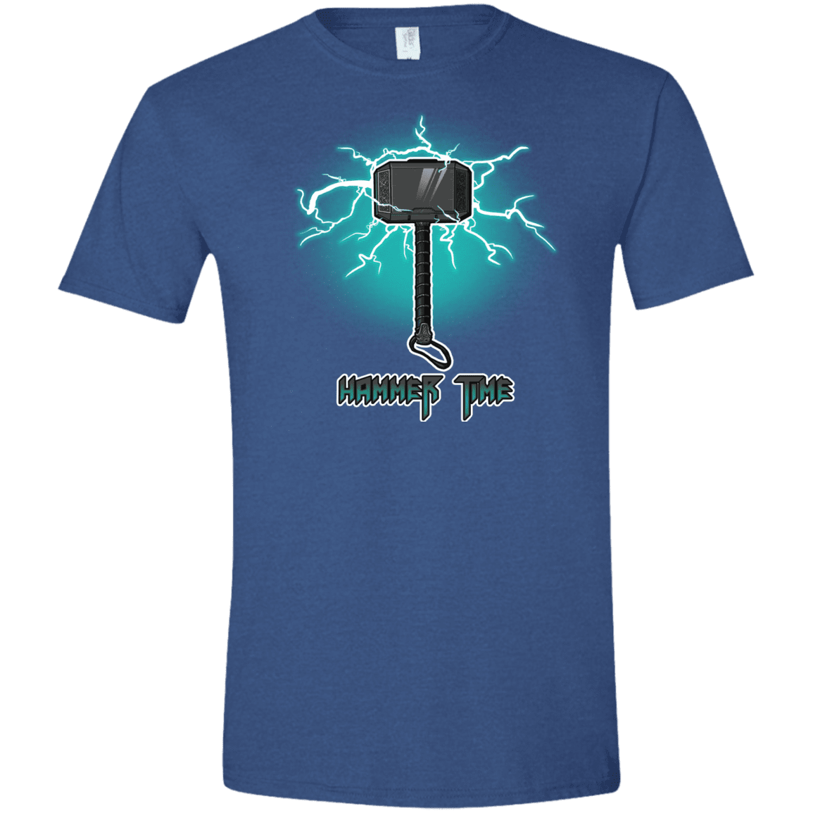 T-Shirts Heather Royal / X-Small Hammer Time Men's Semi-Fitted Softstyle
