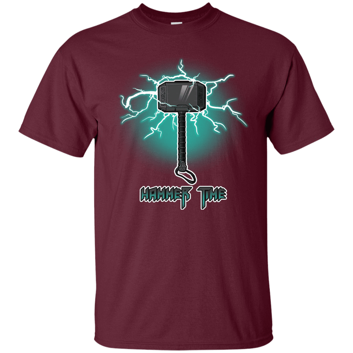 T-Shirts Maroon / S Hammer Time T-Shirt