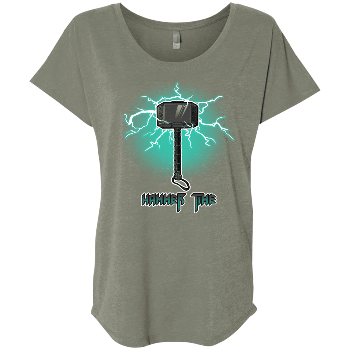 T-Shirts Venetian Grey / X-Small Hammer Time Triblend Dolman Sleeve