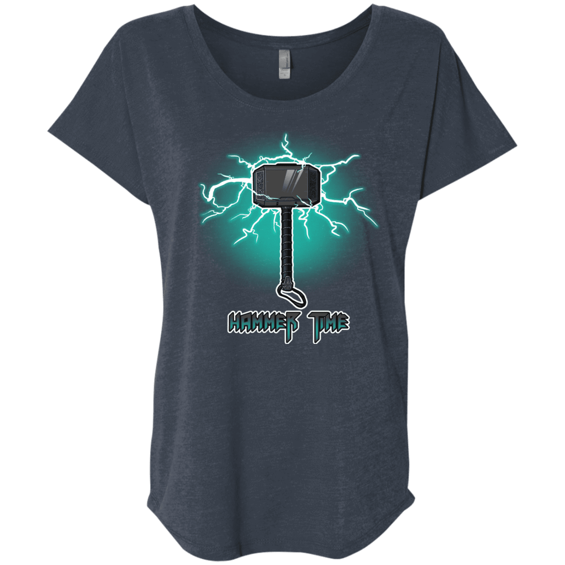 T-Shirts Vintage Navy / X-Small Hammer Time Triblend Dolman Sleeve