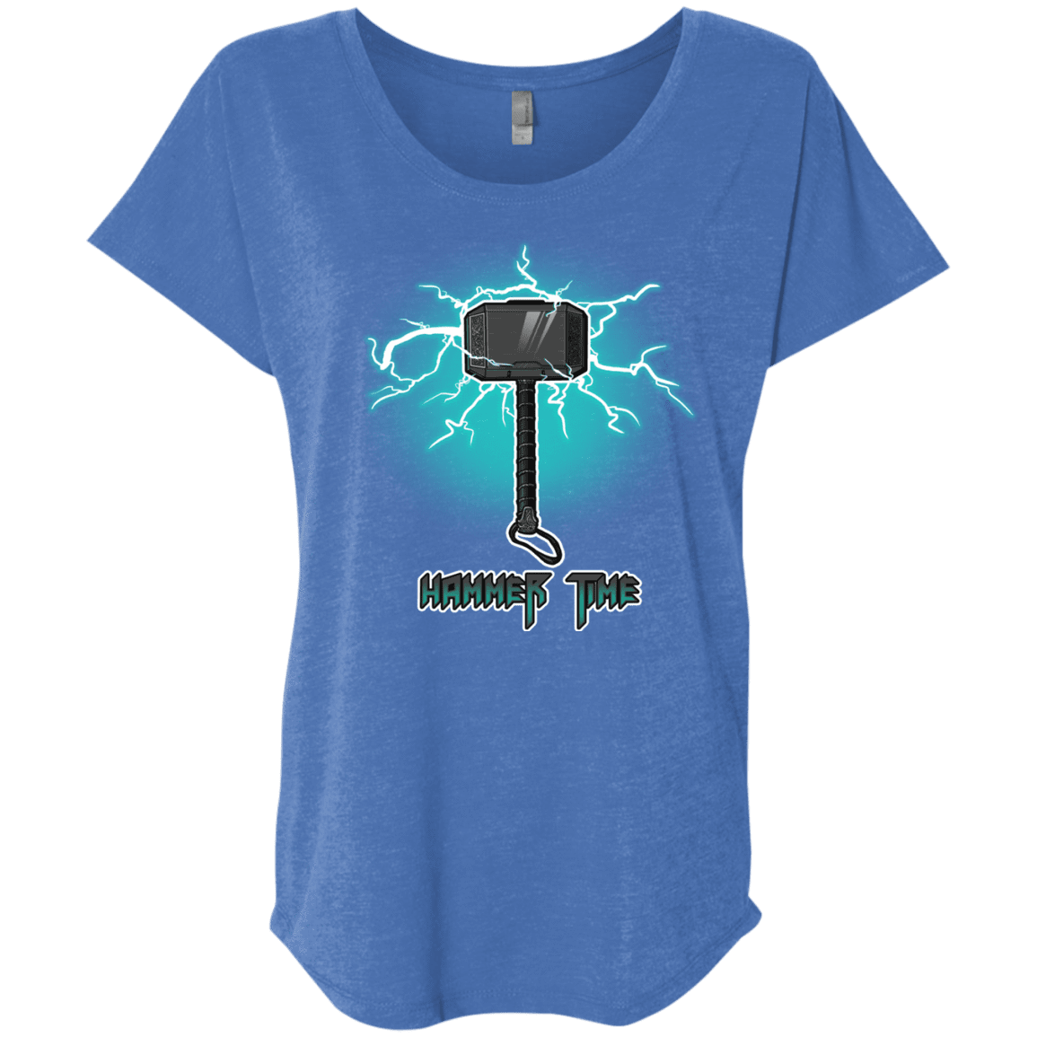 T-Shirts Vintage Royal / X-Small Hammer Time Triblend Dolman Sleeve