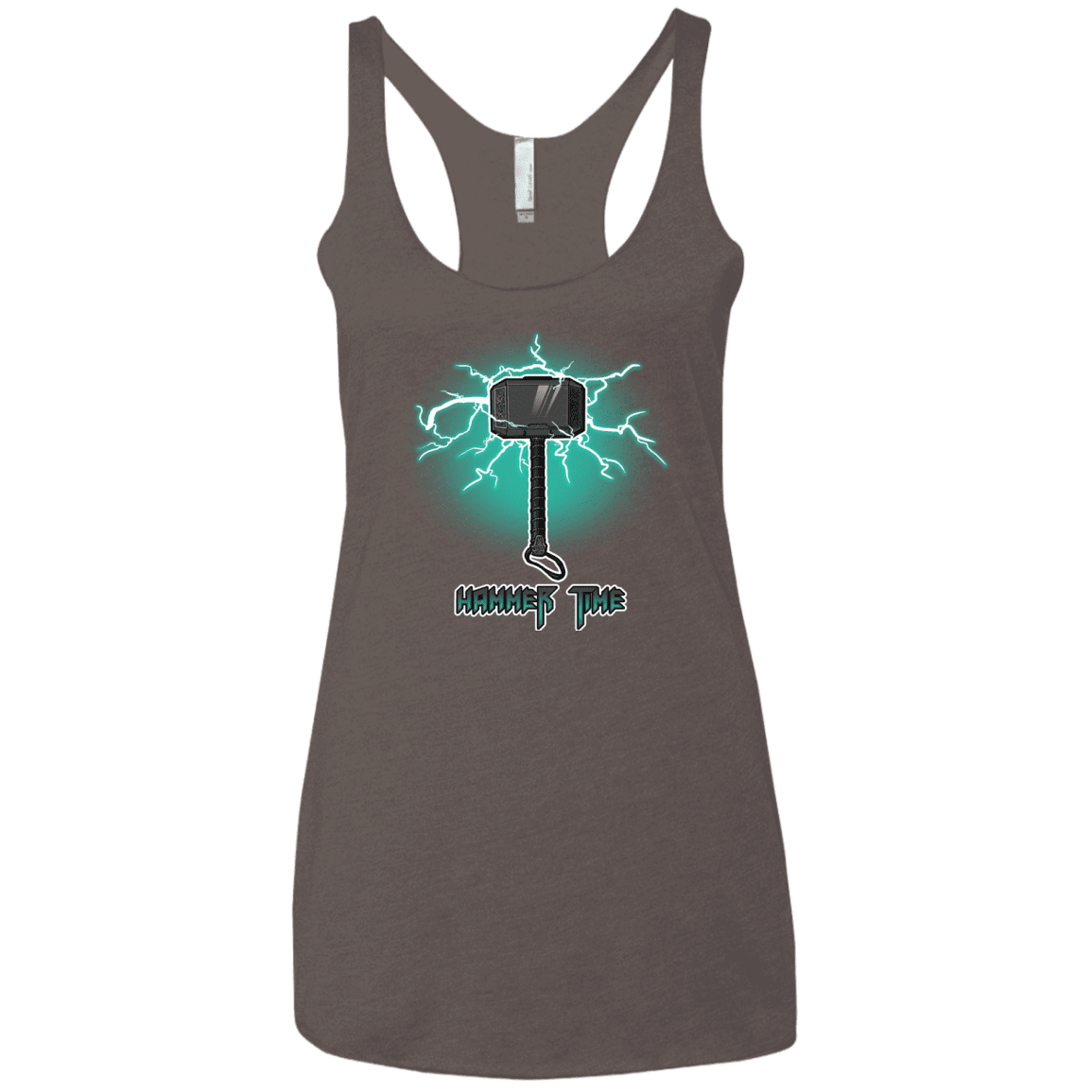 T-Shirts Macchiato / X-Small Hammer Time Women's Triblend Racerback Tank