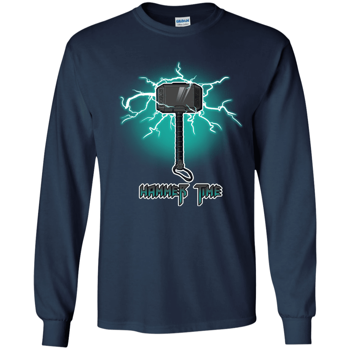 T-Shirts Navy / YS Hammer Time Youth Long Sleeve T-Shirt
