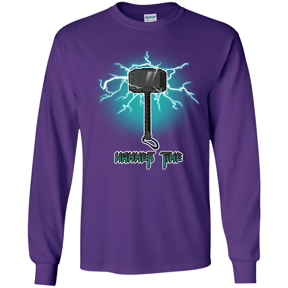 T-Shirts Purple / YS Hammer Time Youth Long Sleeve T-Shirt