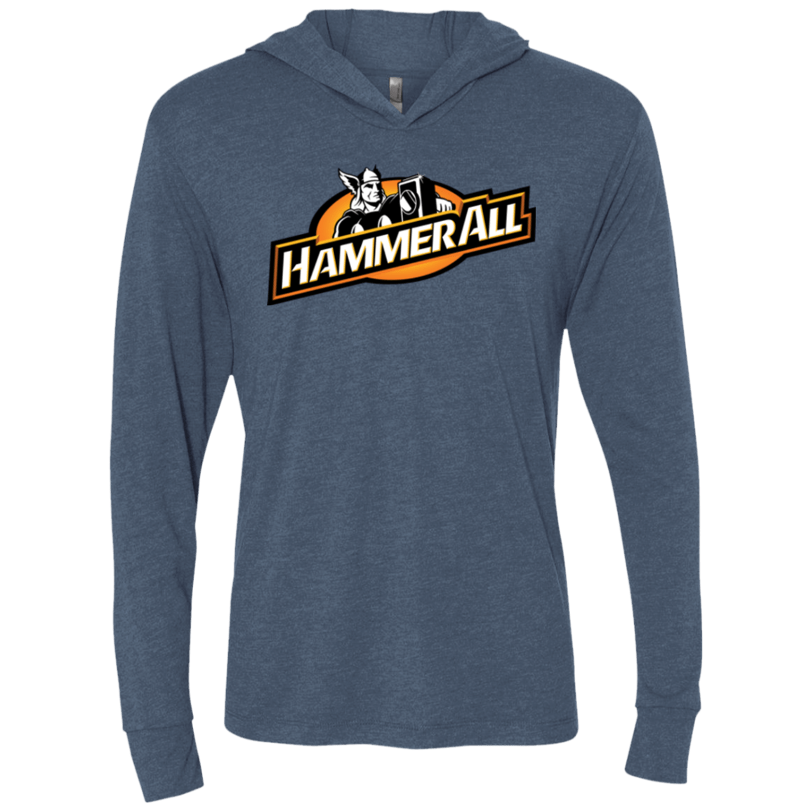 T-Shirts Indigo / X-Small Hammerall Triblend Long Sleeve Hoodie Tee