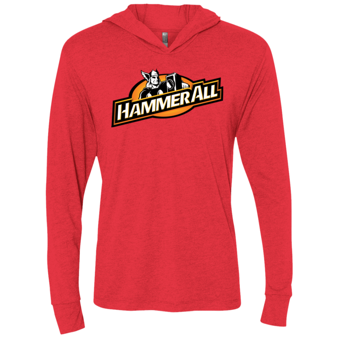 T-Shirts Vintage Red / X-Small Hammerall Triblend Long Sleeve Hoodie Tee