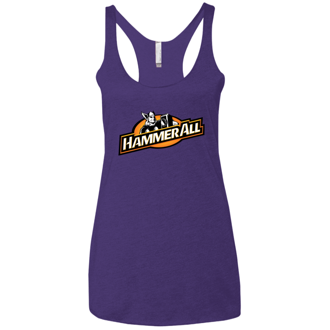 T-Shirts Purple / X-Small Hammerall Women's Triblend Racerback Tank
