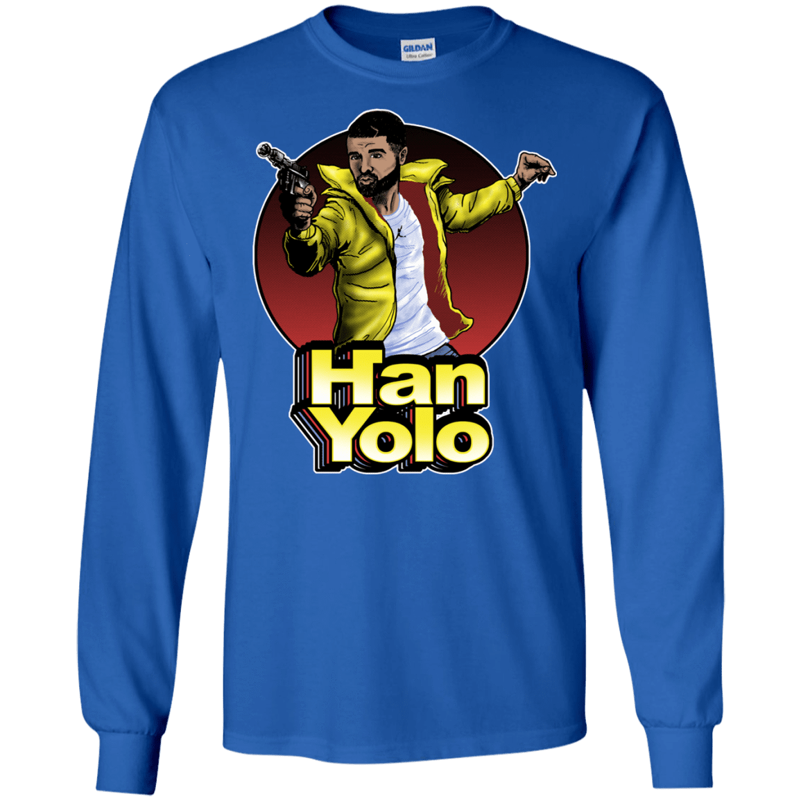 T-Shirts Royal / S Han Yolo Men's Long Sleeve T-Shirt