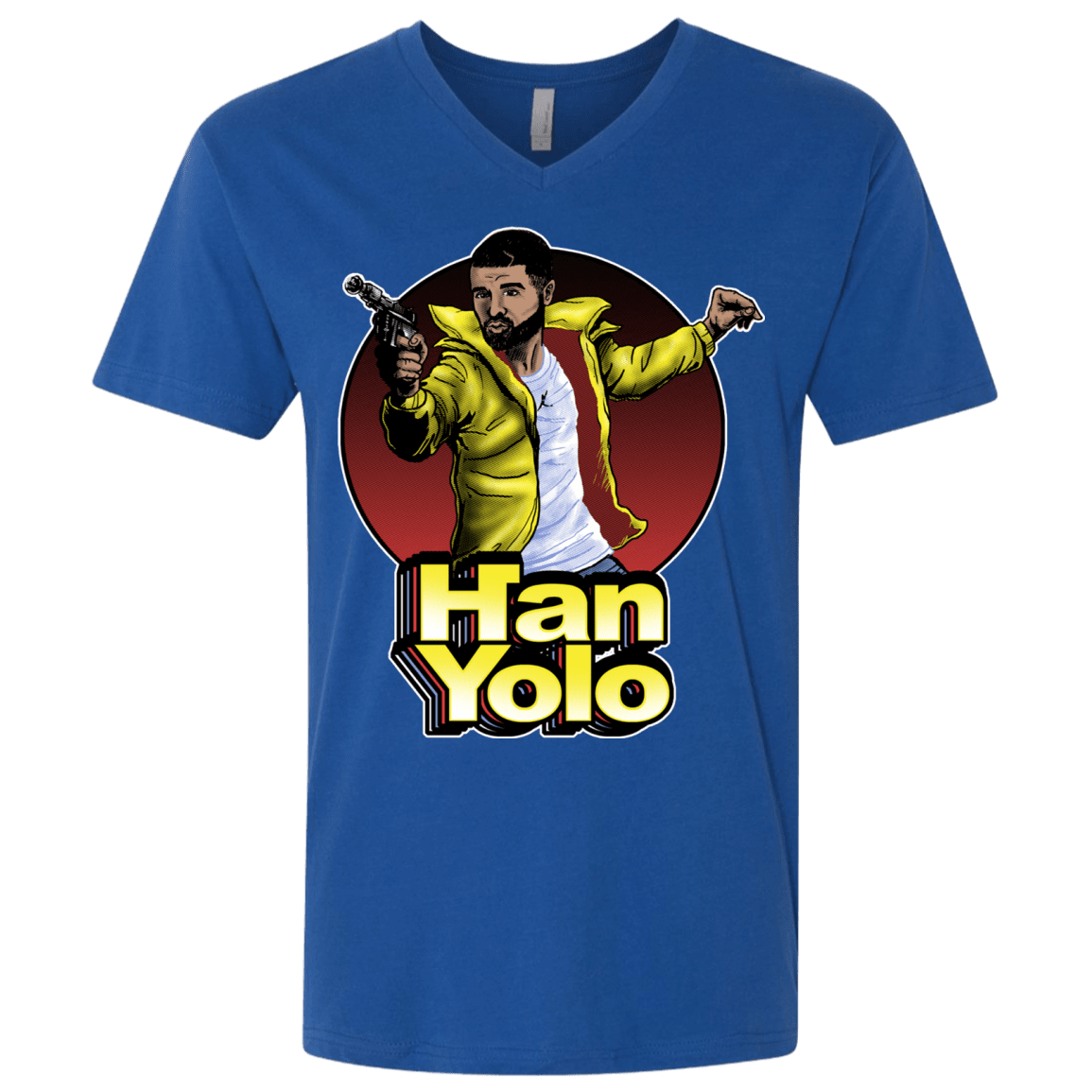 T-Shirts Royal / X-Small Han Yolo Men's Premium V-Neck
