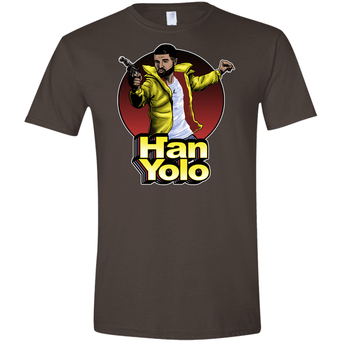 T-Shirts Dark Chocolate / S Han Yolo Men's Semi-Fitted Softstyle