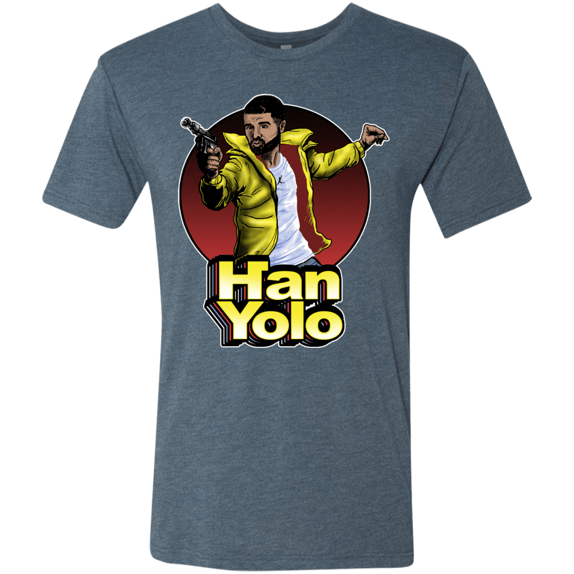 T-Shirts Indigo / S Han Yolo Men's Triblend T-Shirt