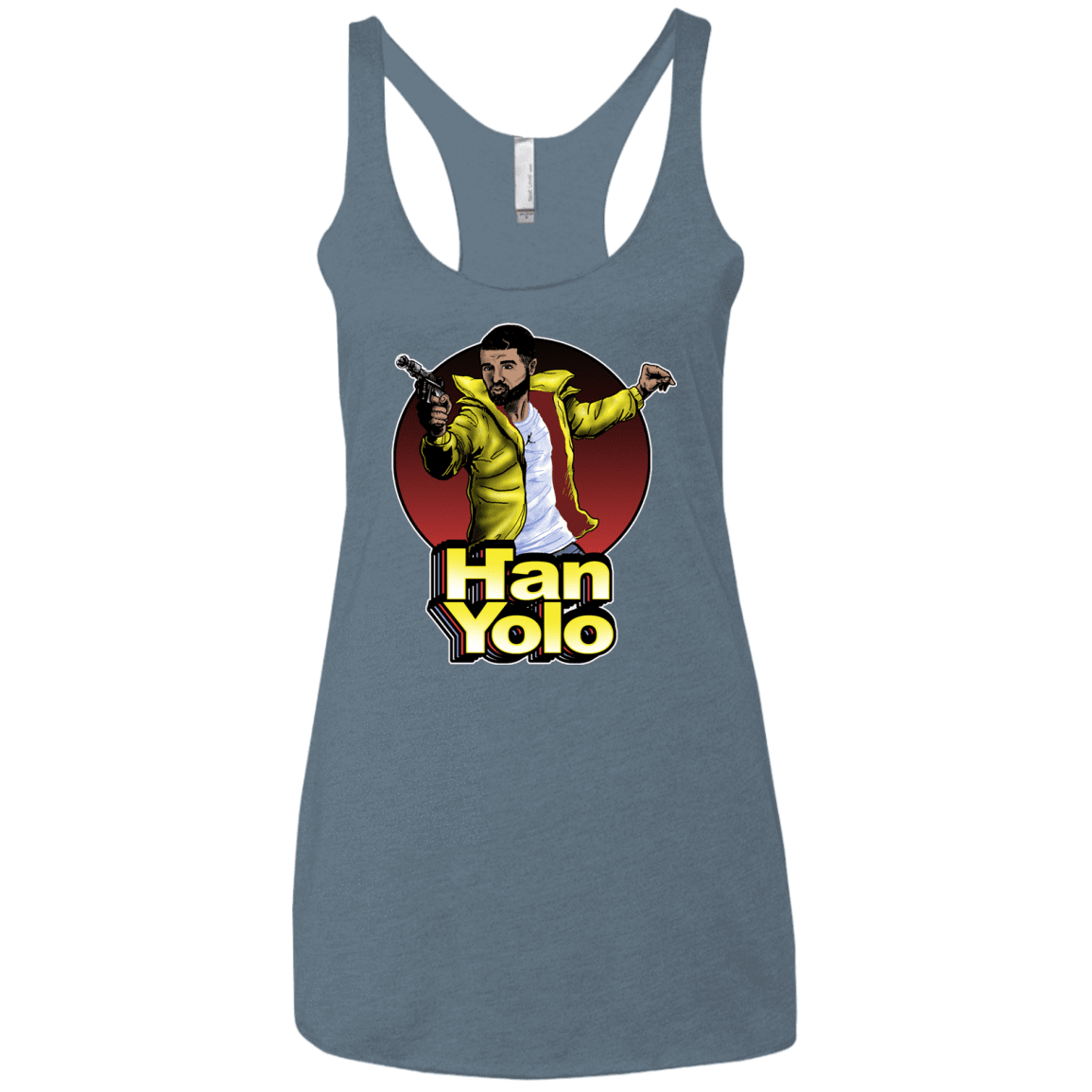 T-Shirts Indigo / X-Small Han Yolo Women's Triblend Racerback Tank