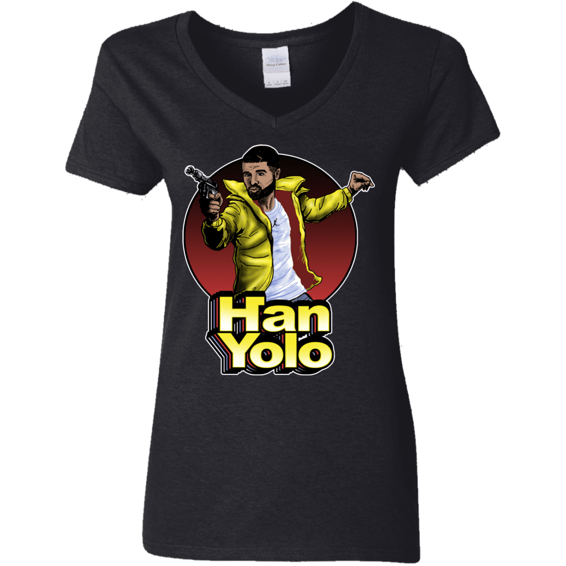 T-Shirts Black / S Han Yolo Women's V-Neck T-Shirt