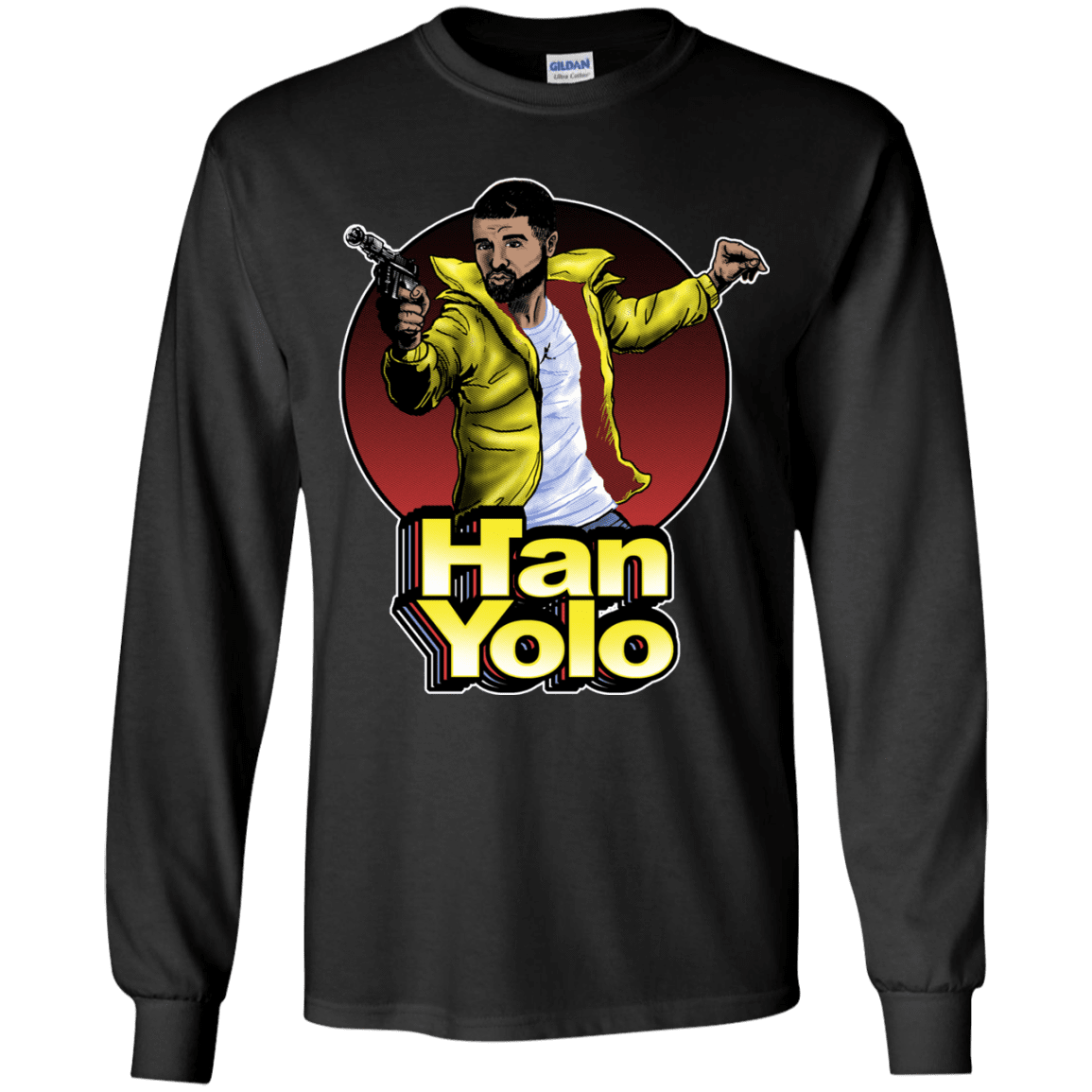 T-Shirts Black / YS Han Yolo Youth Long Sleeve T-Shirt