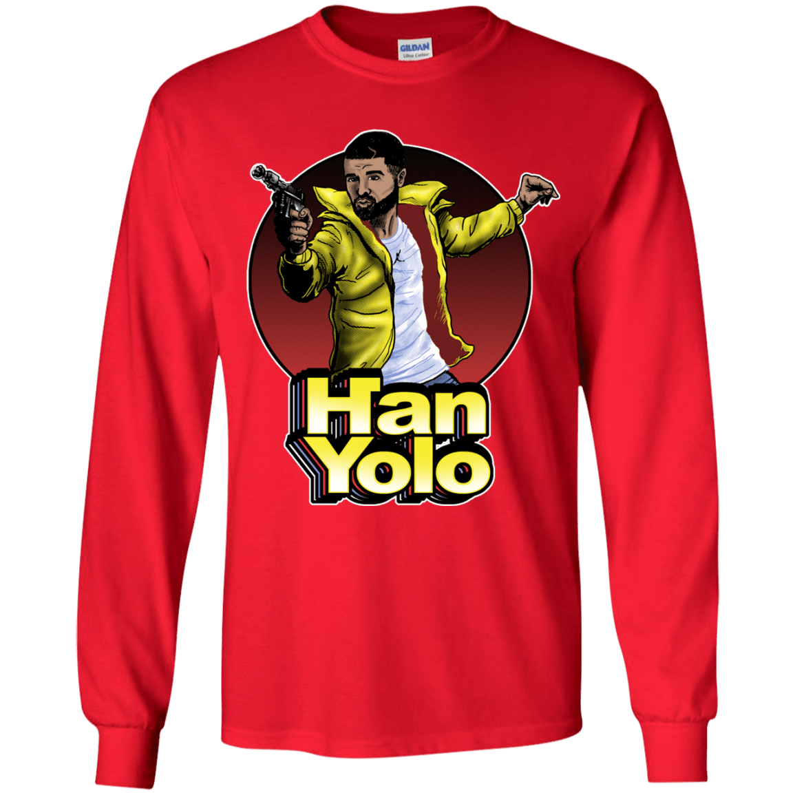 T-Shirts Red / YS Han Yolo Youth Long Sleeve T-Shirt