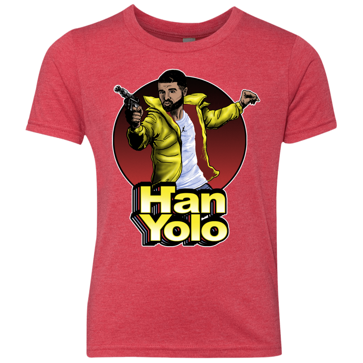 T-Shirts Vintage Red / YXS Han Yolo Youth Triblend T-Shirt