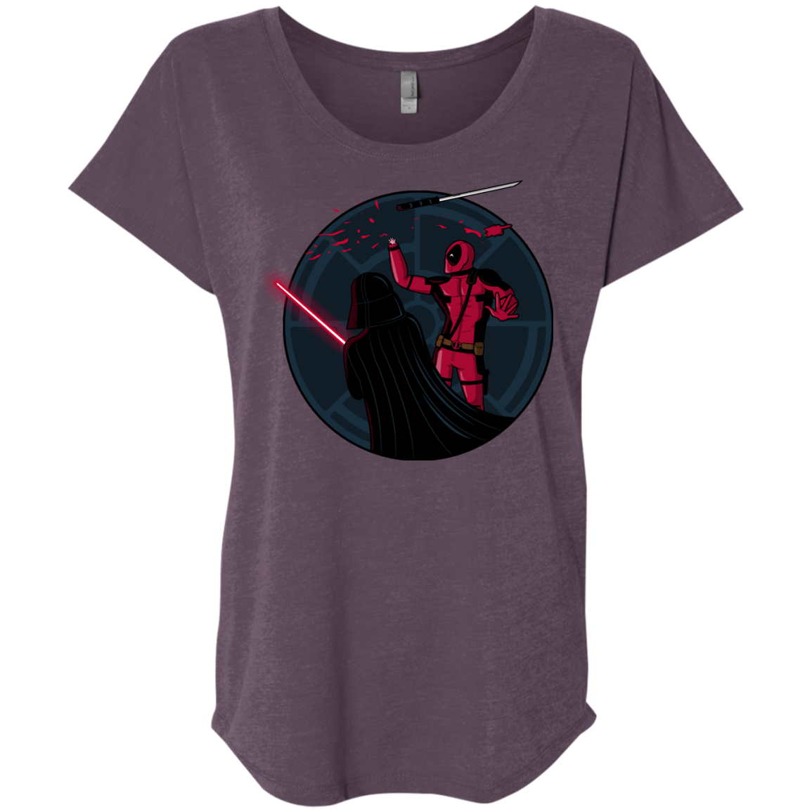 T-Shirts Vintage Purple / X-Small Hand 2.0 Triblend Dolman Sleeve