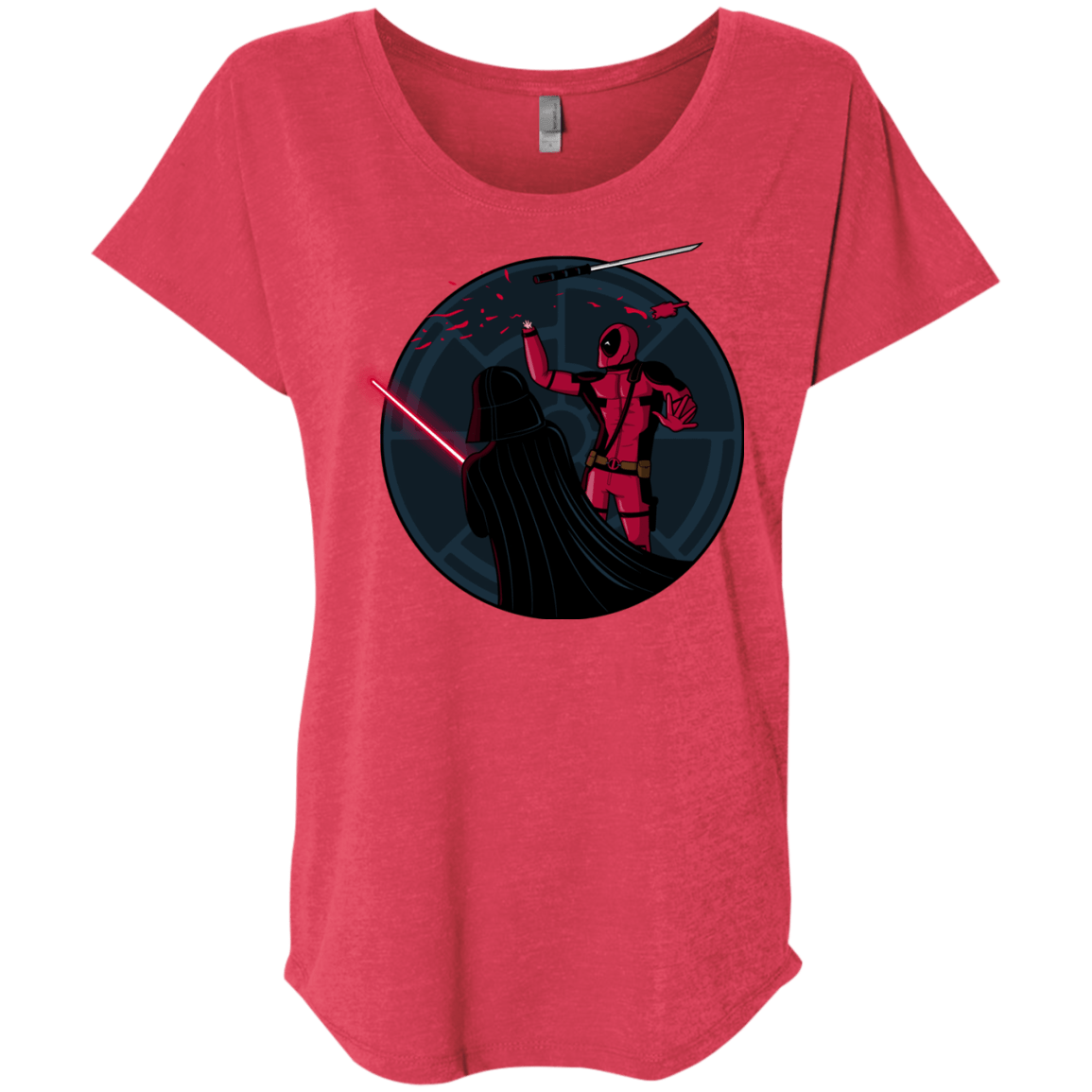 T-Shirts Vintage Red / X-Small Hand 2.0 Triblend Dolman Sleeve