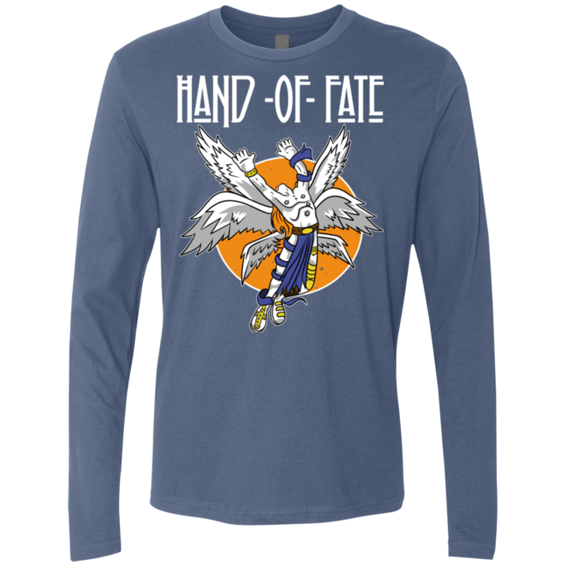 T-Shirts Indigo / Small Hand of Fate (1) Men's Premium Long Sleeve
