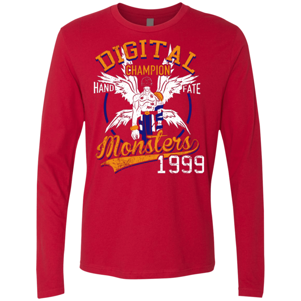 T-Shirts Red / Small HAND OF FATE Men's Premium Long Sleeve