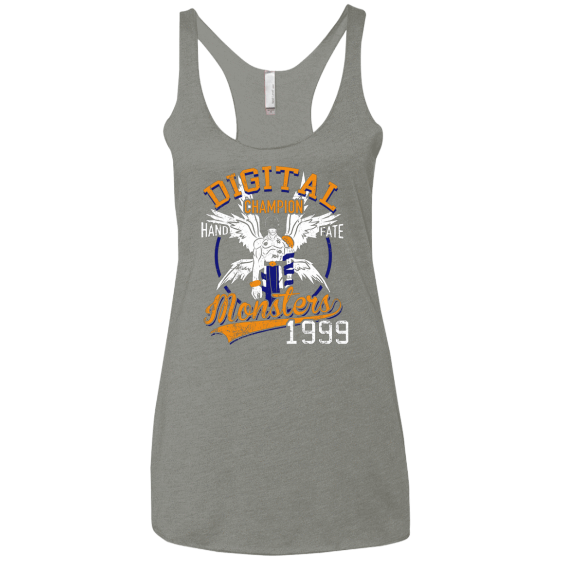 T-Shirts Venetian Grey / X-Small HAND OF FATE Women's Triblend Racerback Tank