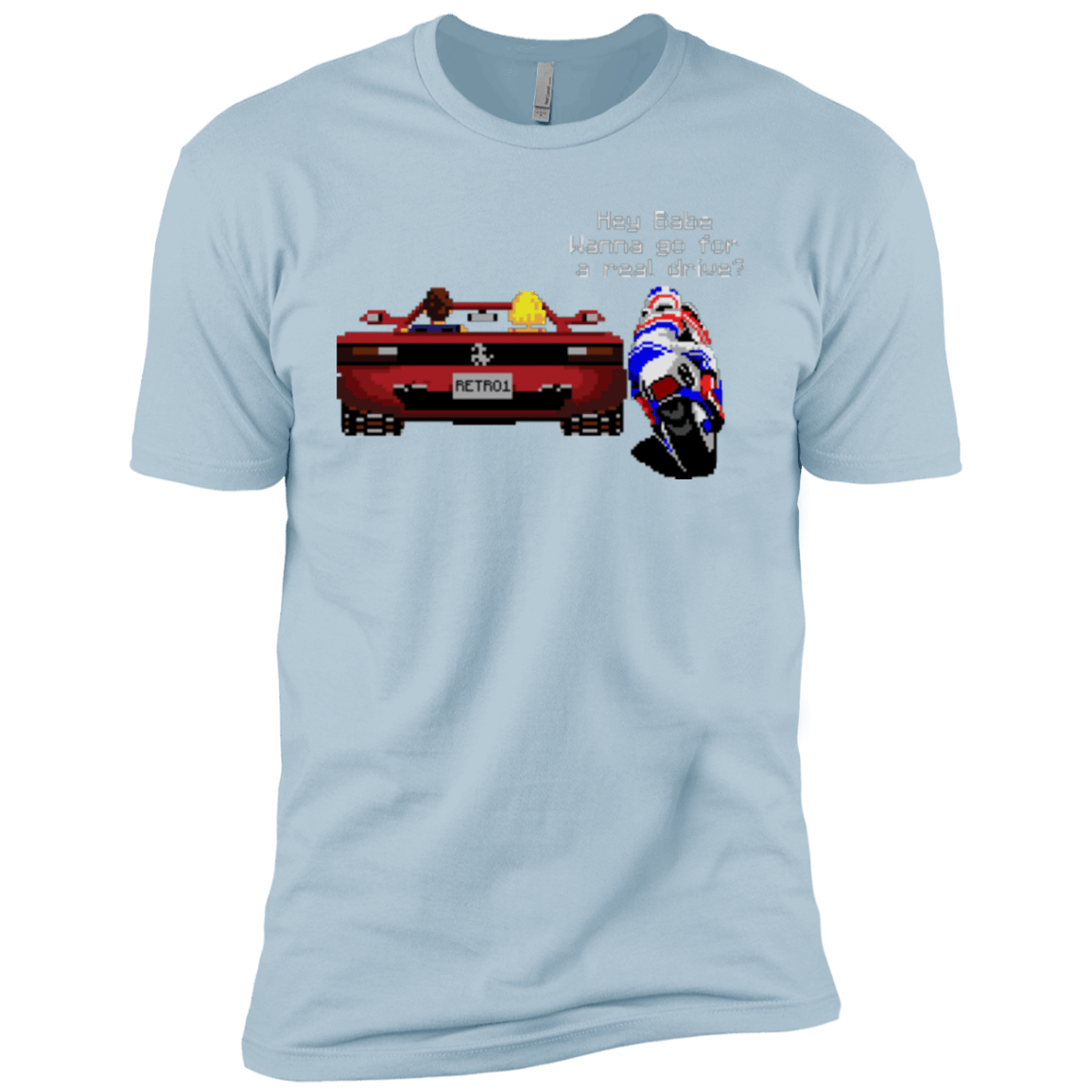 T-Shirts Light Blue / YXS Hang On to Outrun Boys Premium T-Shirt