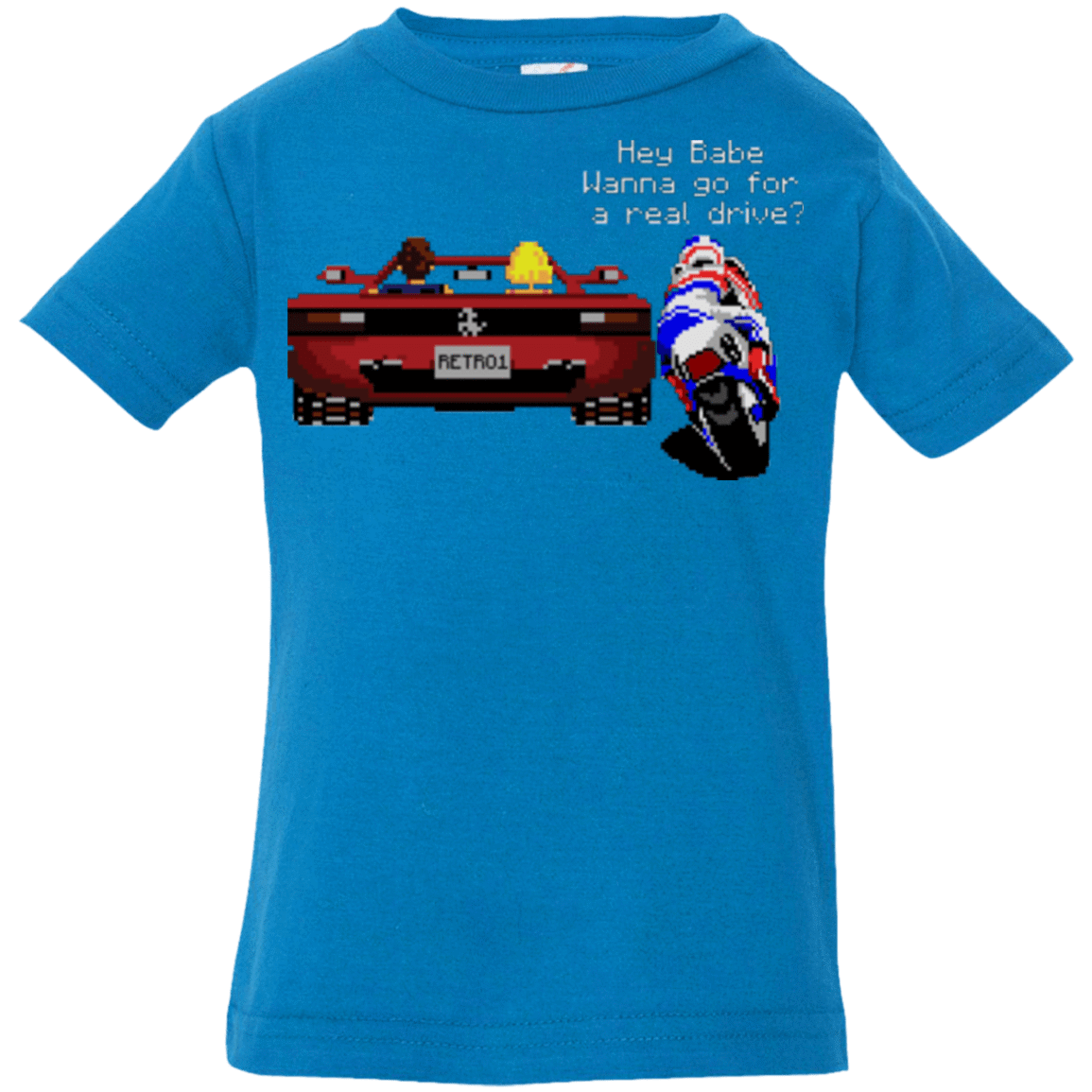 T-Shirts Cobalt / 6 Months Hang On to Outrun Infant Premium T-Shirt