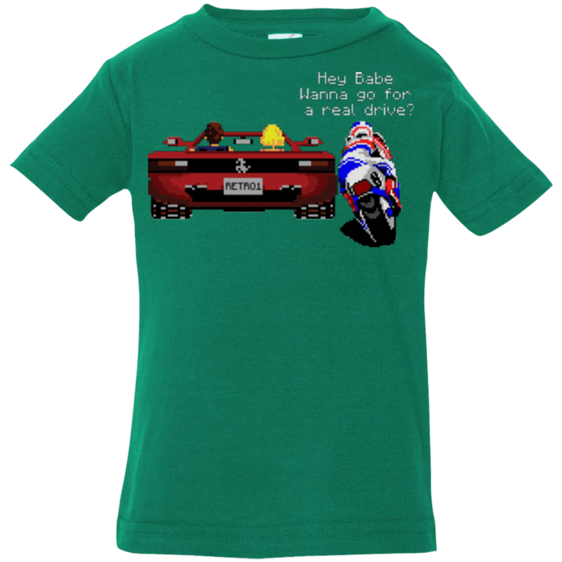 T-Shirts Kelly / 6 Months Hang On to Outrun Infant Premium T-Shirt