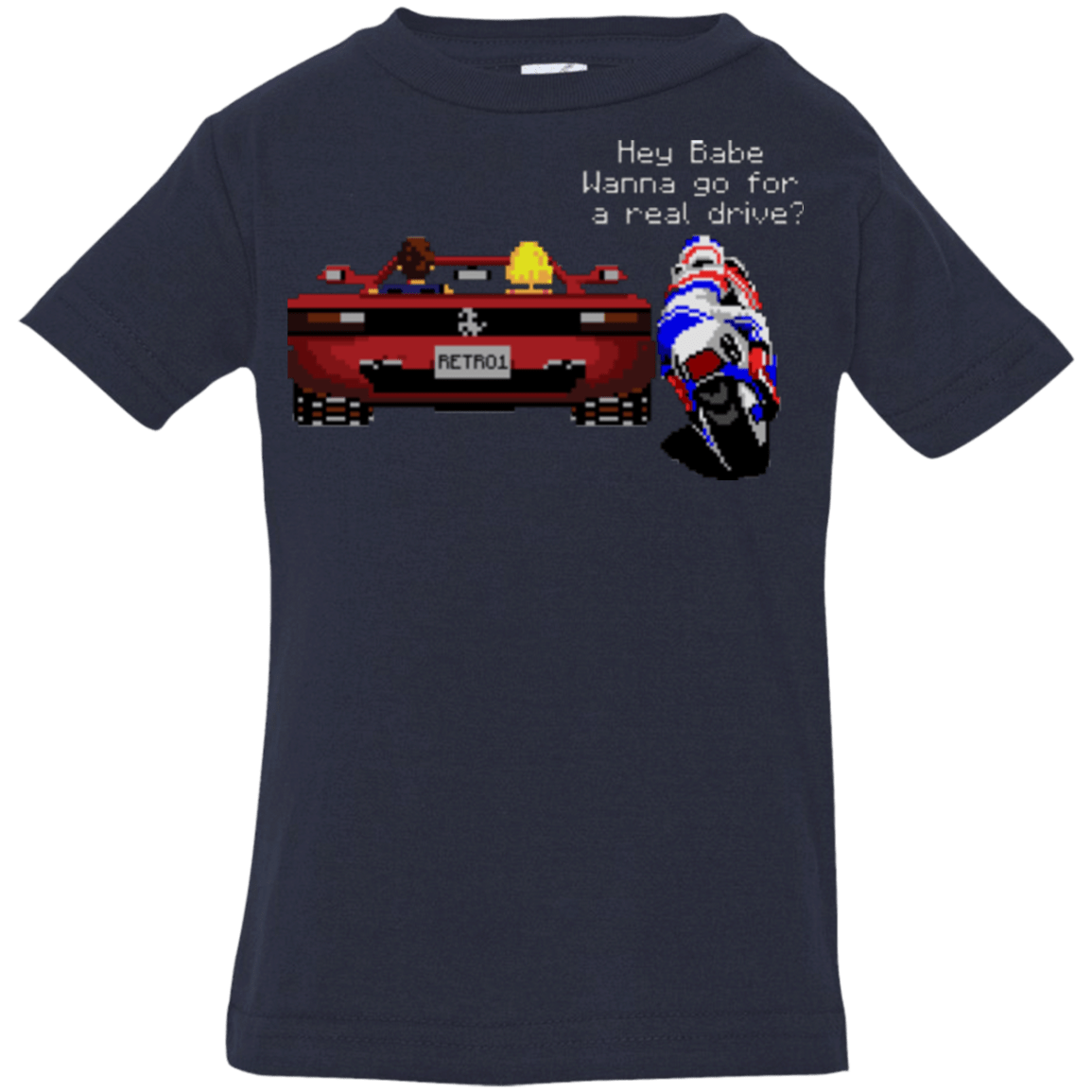 T-Shirts Navy / 6 Months Hang On to Outrun Infant Premium T-Shirt