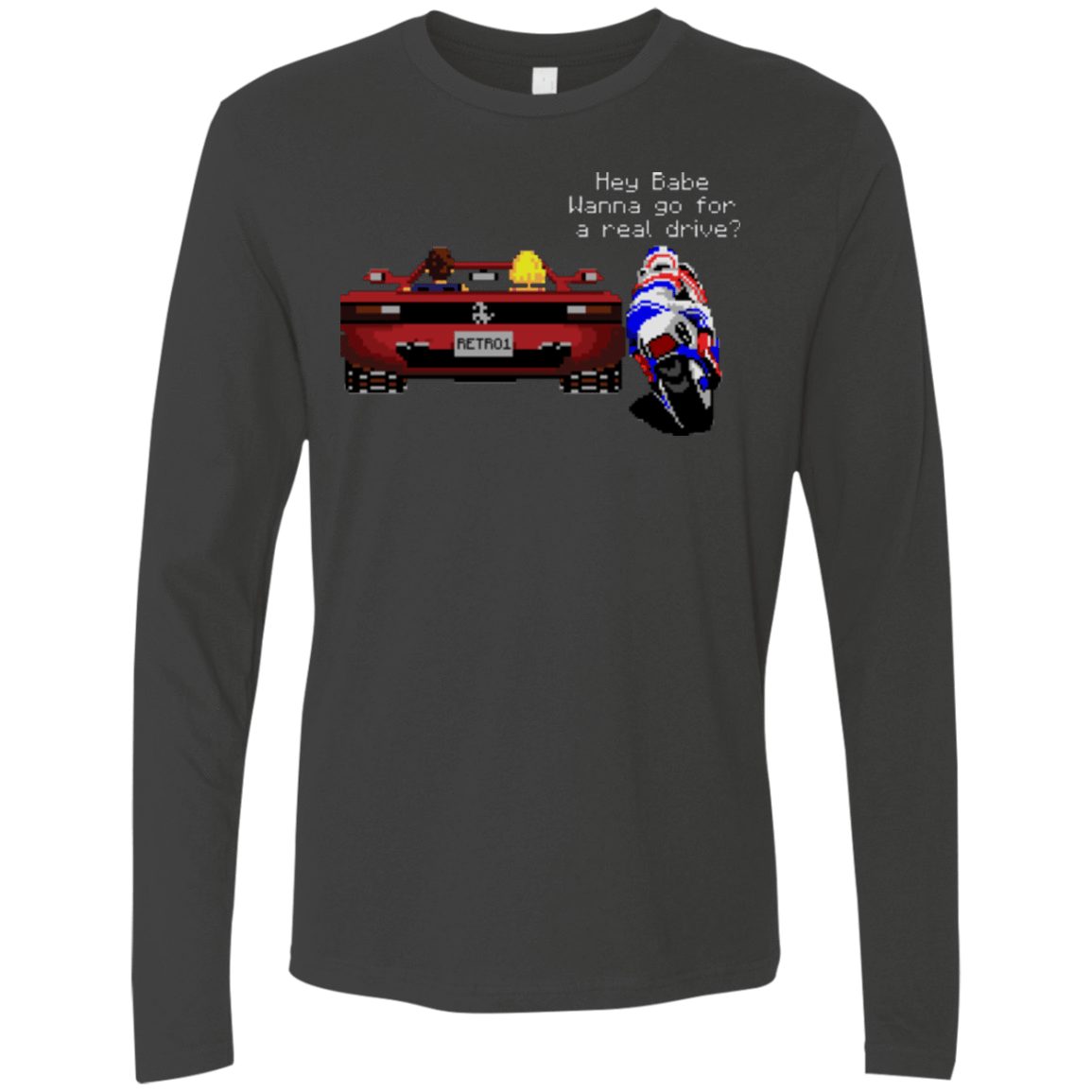 T-Shirts Heavy Metal / Small Hang On to Outrun Men's Premium Long Sleeve