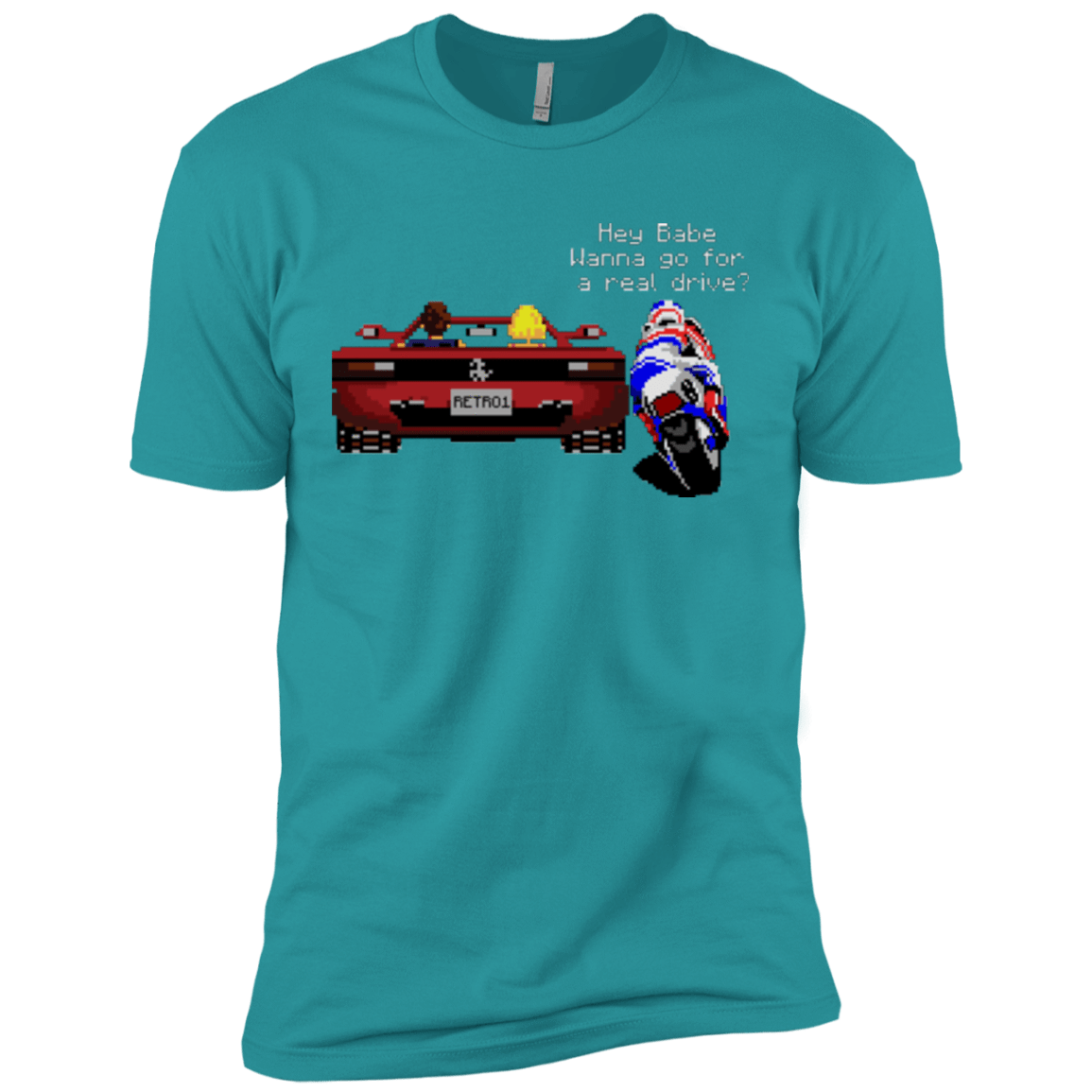 T-Shirts Tahiti Blue / X-Small Hang On to Outrun Men's Premium T-Shirt