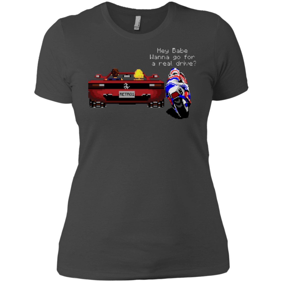 T-Shirts Heavy Metal / X-Small Hang On to Outrun Women's Premium T-Shirt
