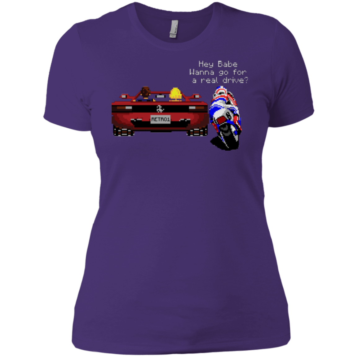 T-Shirts Purple / X-Small Hang On to Outrun Women's Premium T-Shirt