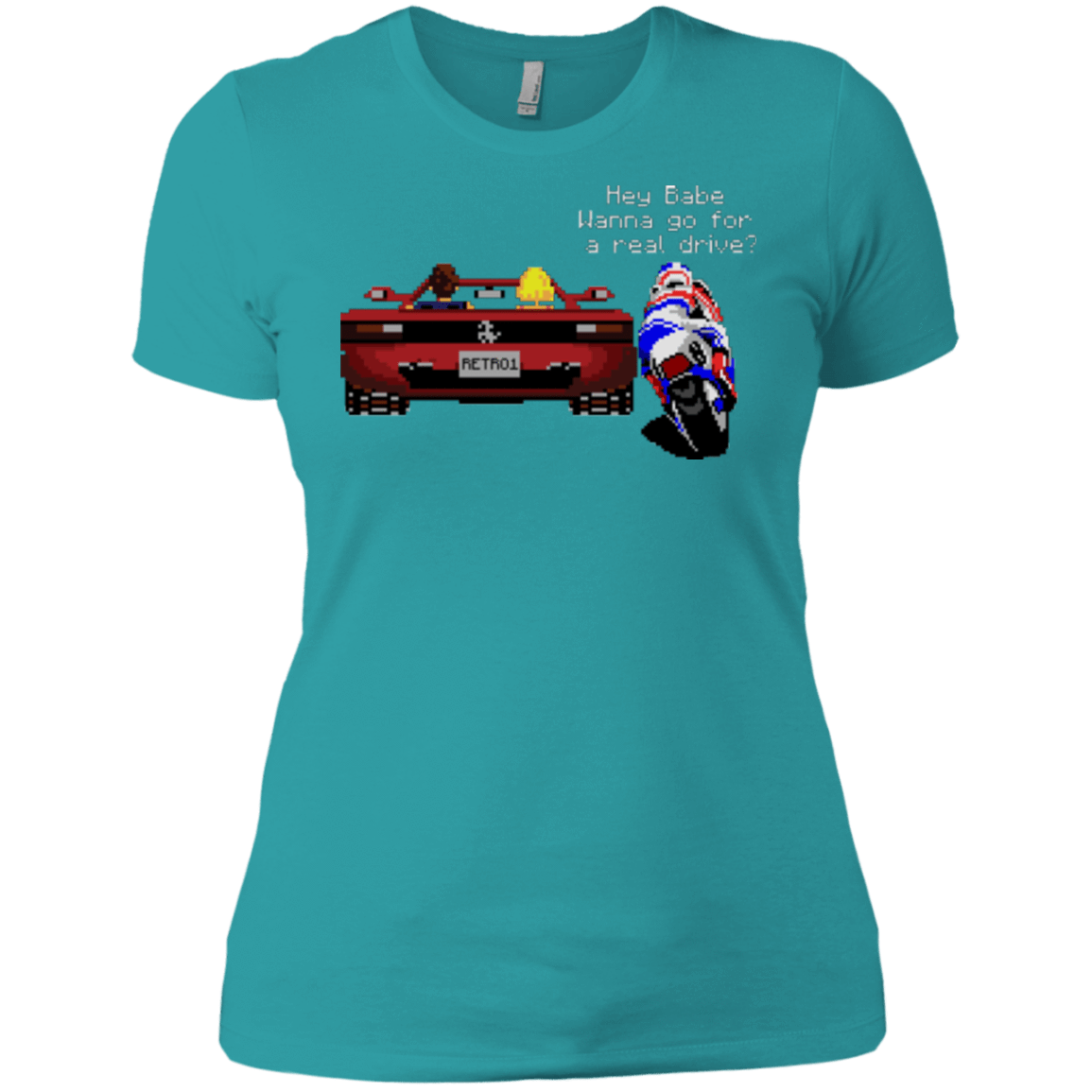 T-Shirts Tahiti Blue / X-Small Hang On to Outrun Women's Premium T-Shirt