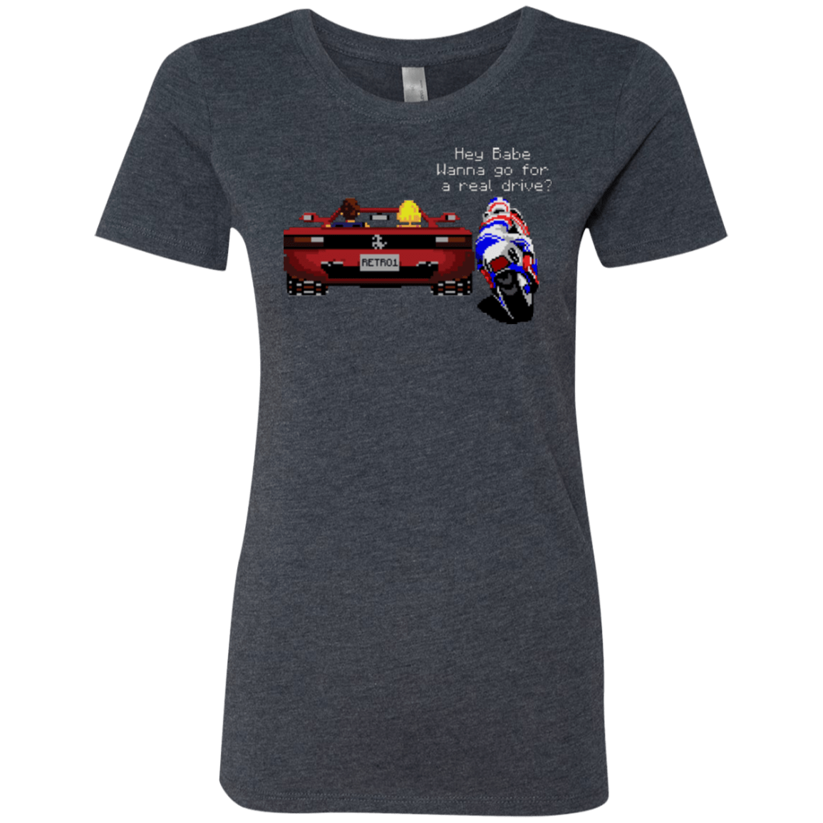 T-Shirts Vintage Navy / Small Hang On to Outrun Women's Triblend T-Shirt