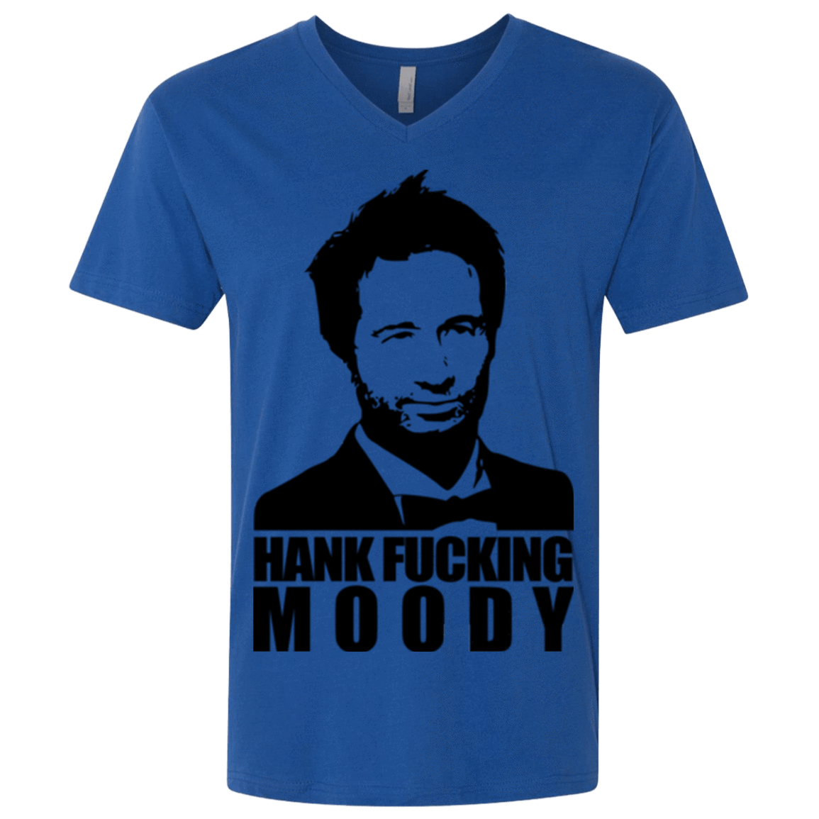 T-Shirts Royal / X-Small Hank fucking moody Men's Premium V-Neck