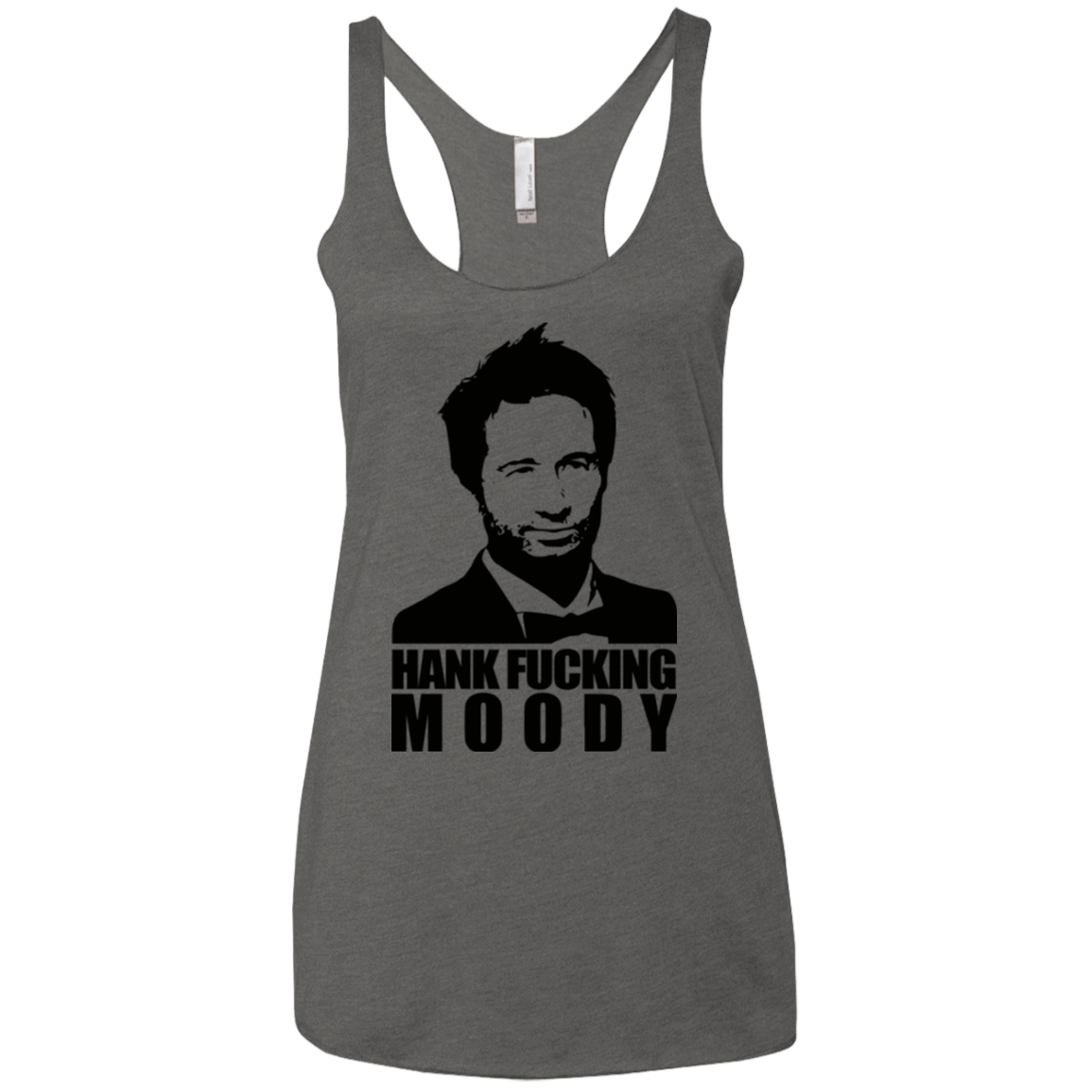 T-Shirts Premium Heather / X-Small Hank fucking moody Women's Triblend Racerback Tank
