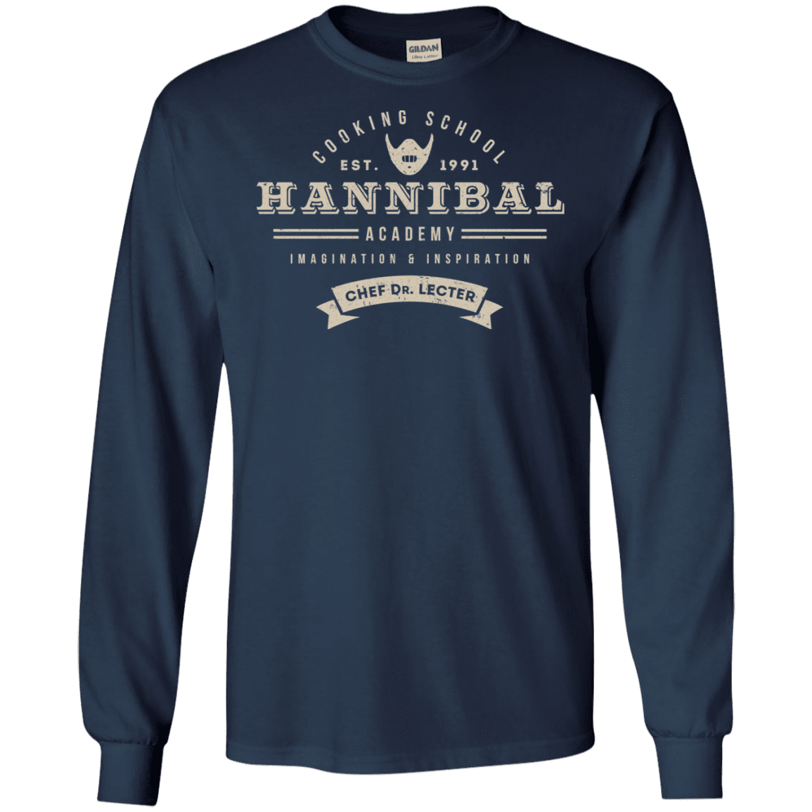 T-Shirts Navy / S Hannibal Academy Men's Long Sleeve T-Shirt