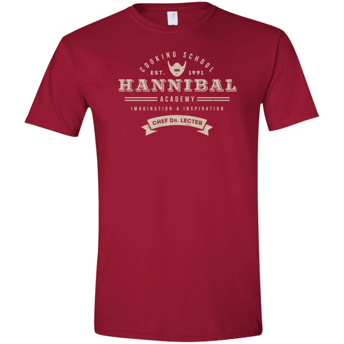 T-Shirts Cardinal Red / S Hannibal Academy Men's Semi-Fitted Softstyle