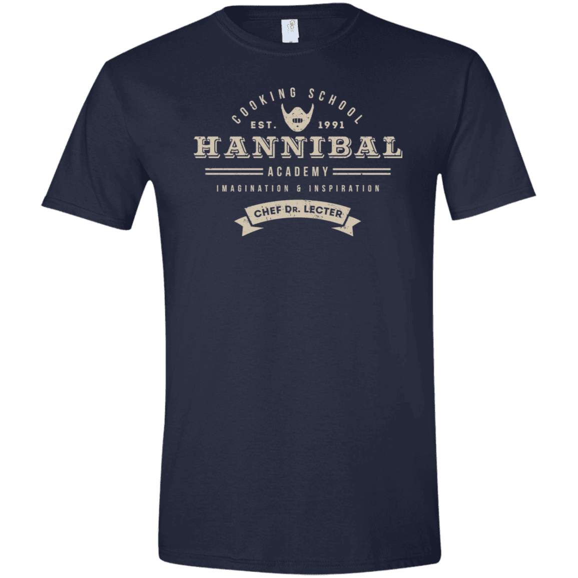 T-Shirts Navy / X-Small Hannibal Academy Men's Semi-Fitted Softstyle